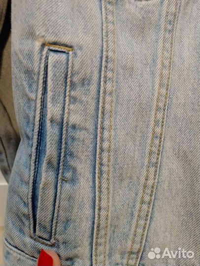 Джинсовая куртка pull bear женская