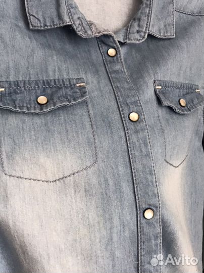 Рубашка джинсовая