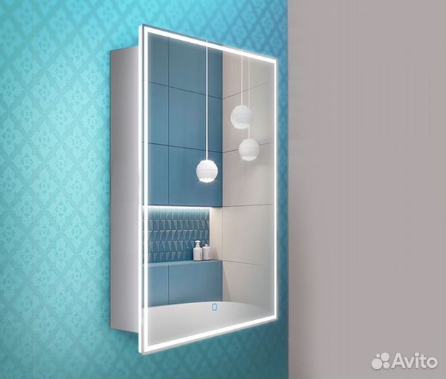 Зеркальный шкаф в ванную Via