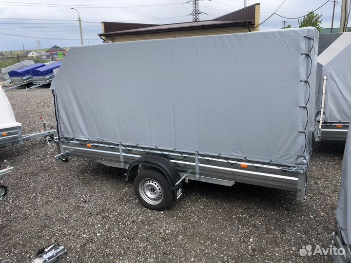 Легковой прицеп Мзса 3,5 х 1,5 тент 1,5 + колесо