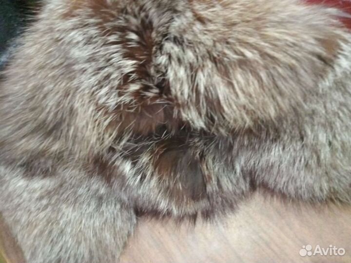 Шапка ушанка женская енот