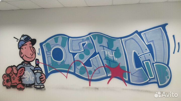 Оформление фасадов, граффити