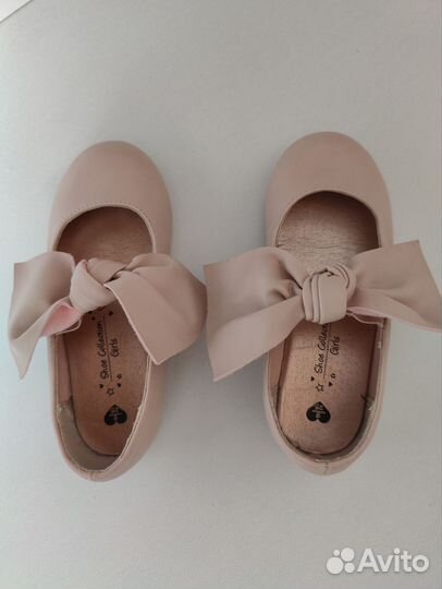 Туфли для девочки пудровые