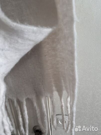 Шарф новый длинный белый