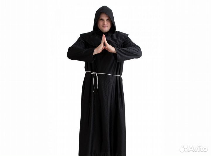 Костюм Монаха с капюшоном черный