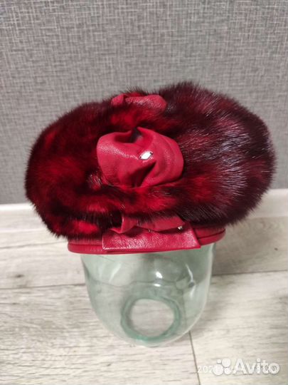 Шапка норковая женская