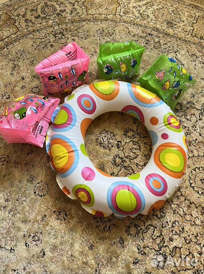 Нарукавники + круг + надувной жилет (набор)