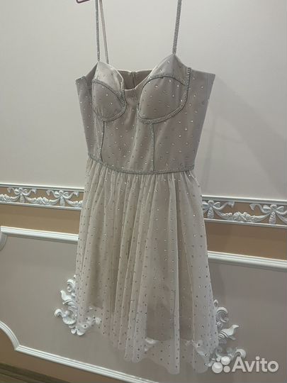 Вечернее платье 46 размер (L) Цвет пудра