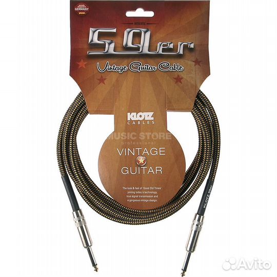 Готовый инструментальный кабел Klotz VIN-0300 59er