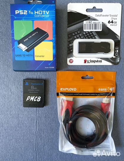 Игровая консоль Sony Playstation 2 Slim с играми