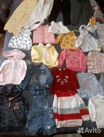 Вещи на девочку пакетом, размер 80-86