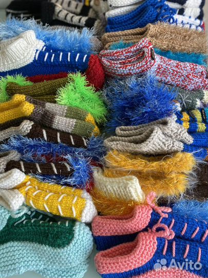 Носки тапочки ручной работы