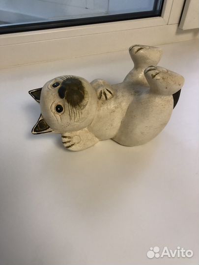 Фигурка кошка керамика