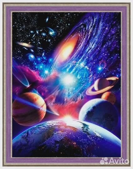 Картина стразами (алмазная мозаика)