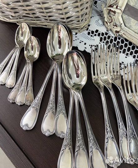 Антикварные столовые приборы Франция