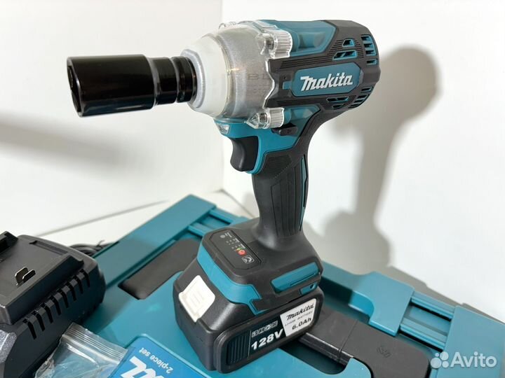 Аккумуляторная ушм 125 мм + гайковерт Makita 350