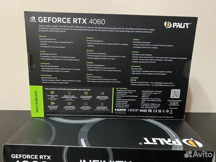 Новые Palit RTX 4060 infinity 2 8Gb