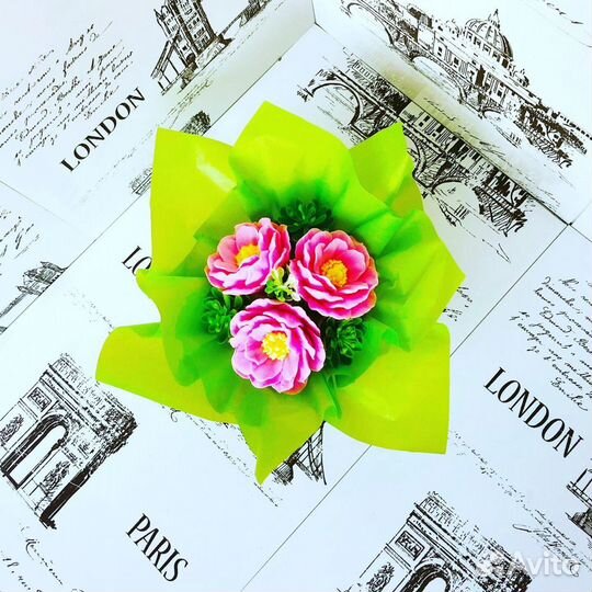 Букет из мыла ручной работы