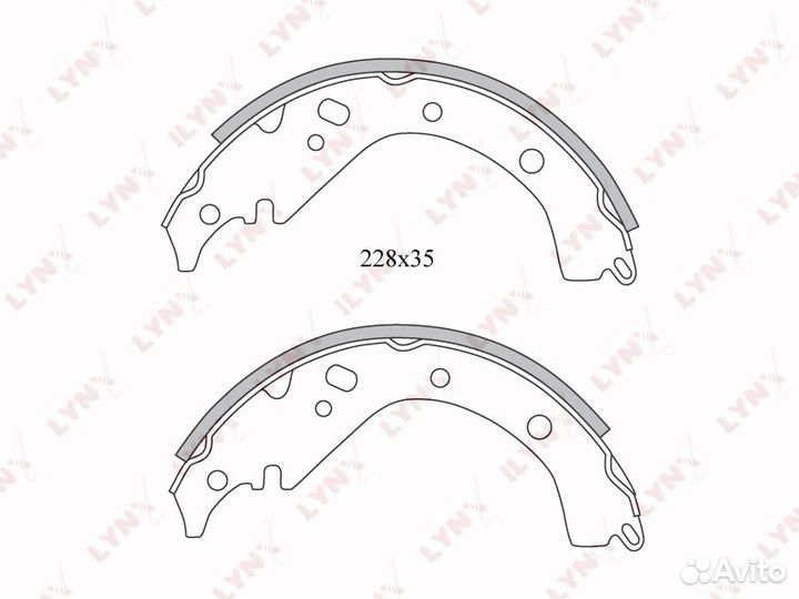 BS-7512 колодки барабанные Toyota Corolla/Prob