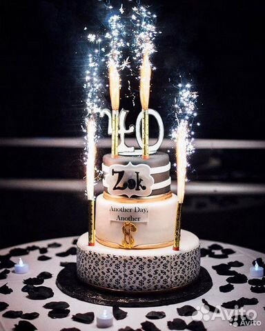 Фонтаны в торт 12см (4 штуки)