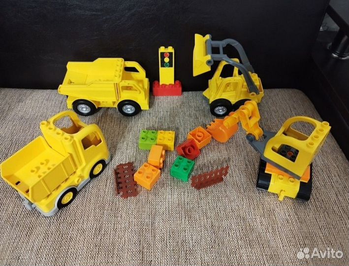 Лего дупло самосвал,погрузчик экскаватор, стройка
