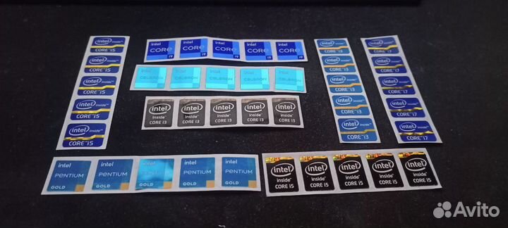 Наклейки Windows,Intel,AMD,Nvidia,Xeon,Asus,RTX