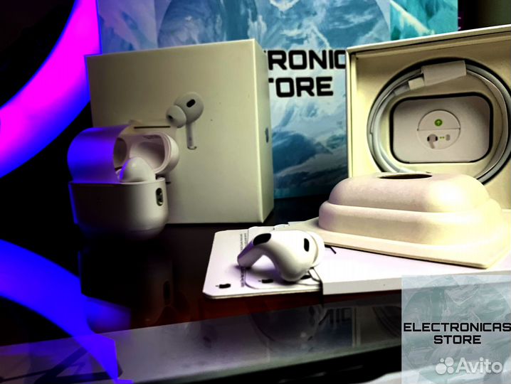 Наушники Airpods Pro 2 Premium v.4 Чехол в Пода