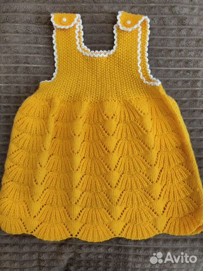 Вязаный сарафан с болеро