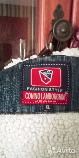 Джинсовая куртка с мехом шерпа мужская