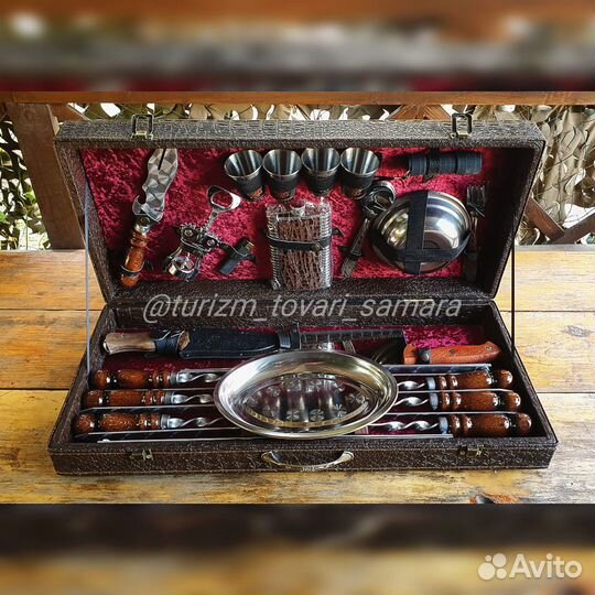 Набор шампуров подарочный дипломат