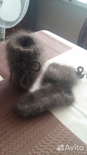 Сапожки - носочки пух-шерсть собаки