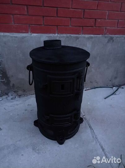 Печь буржуйка чугунная СССР