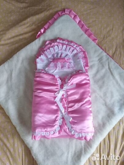 Конверт и одеяло на выписку