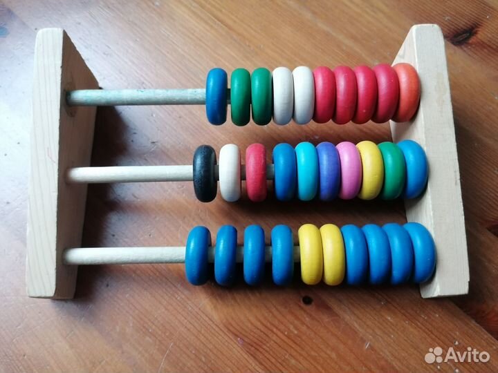 Деревянные счеты детские