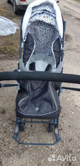 Детские санки коляска ника 7 1б