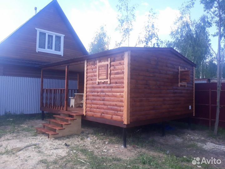 Готовая баня 6х4,5м Заря