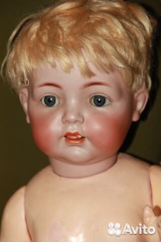Кукла антикварная 55 см немецкая старинная