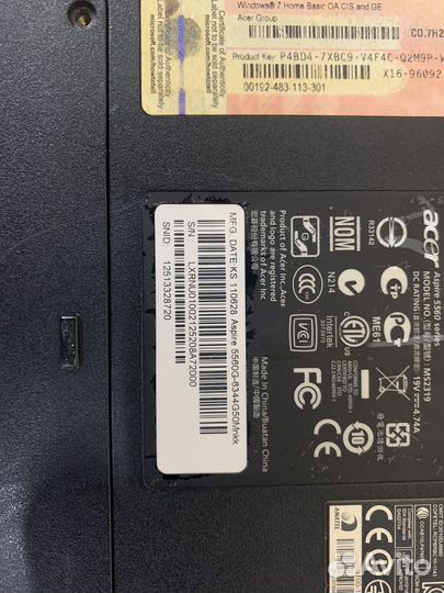 Acer aspire 5560g