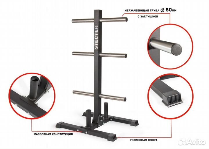 Стойка для дисков штанги 