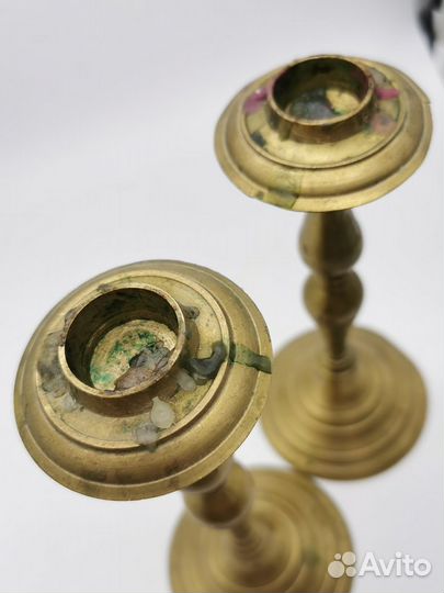 Два парных старинных подсвечника Франция 19 век