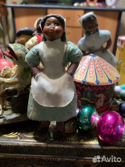 Негритянка Казачок Клоун елочная игрушка СССР