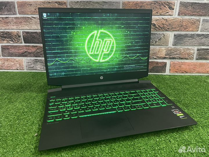 Игровой HP gaming ryzen 5/8GB/GTX 1650/SSD 256GB
