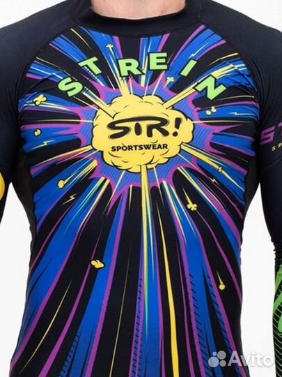 Лонгслив рашгард для спорта мужской