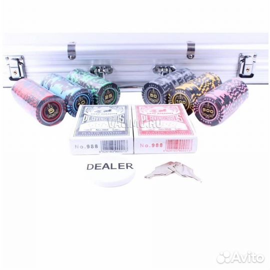 Набор для покера Lux на 500 фишек