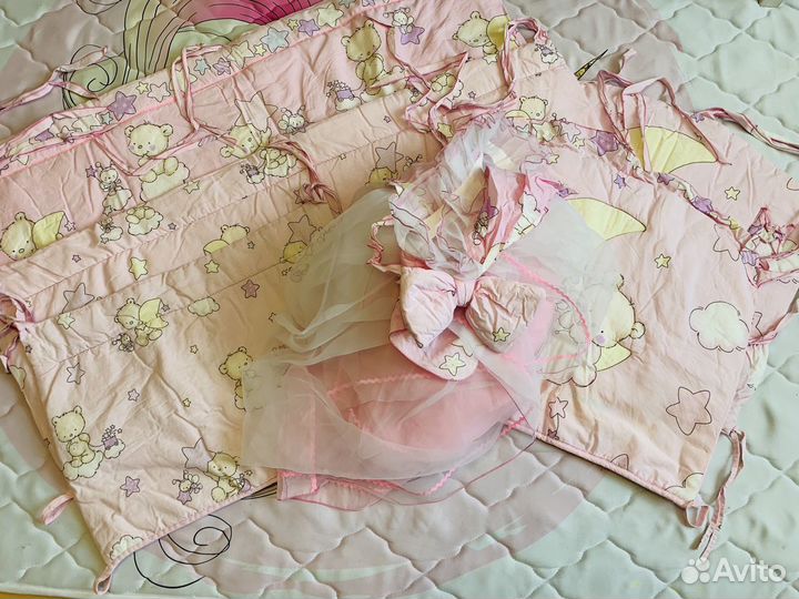 Бортики на кровать, балдахин, постельное белье