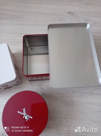 Жестяные коробочки икеа (3 шт)