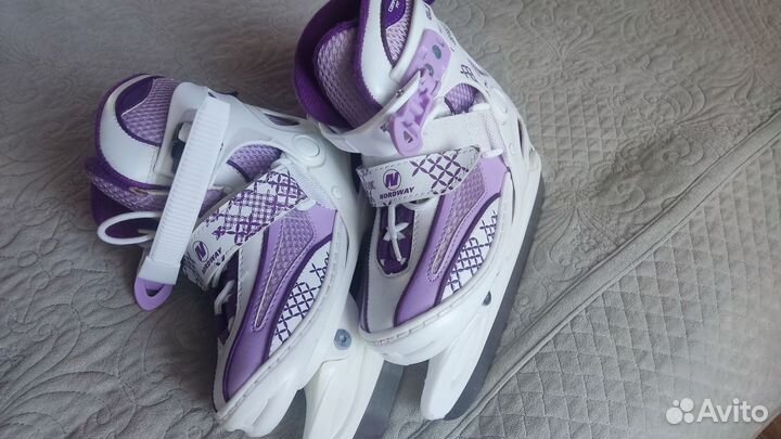 Коньки ледовые детские раздвижные 30-33