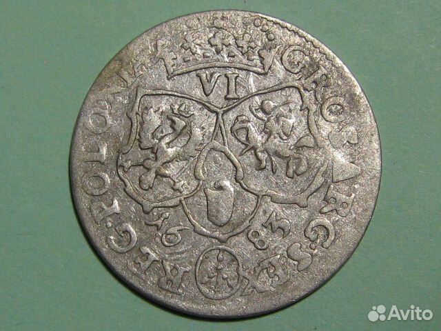 Монеты 6 грошей Польша Серебро Оригинал