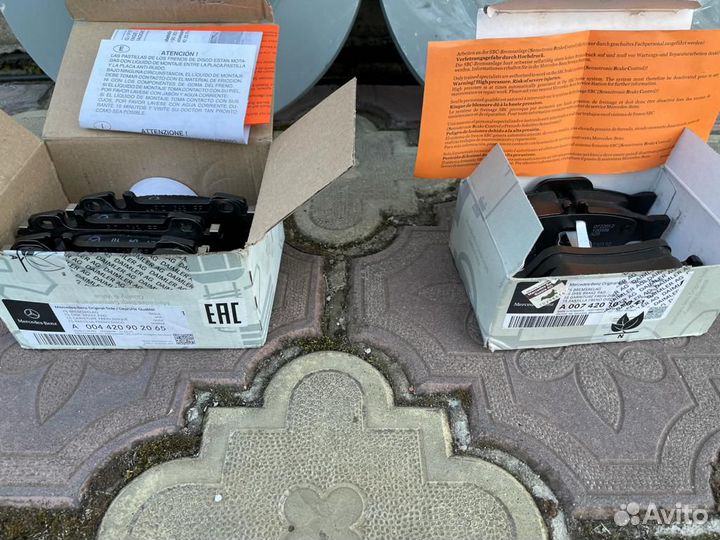 Mercedes w211-219 колодки датчики перед зад