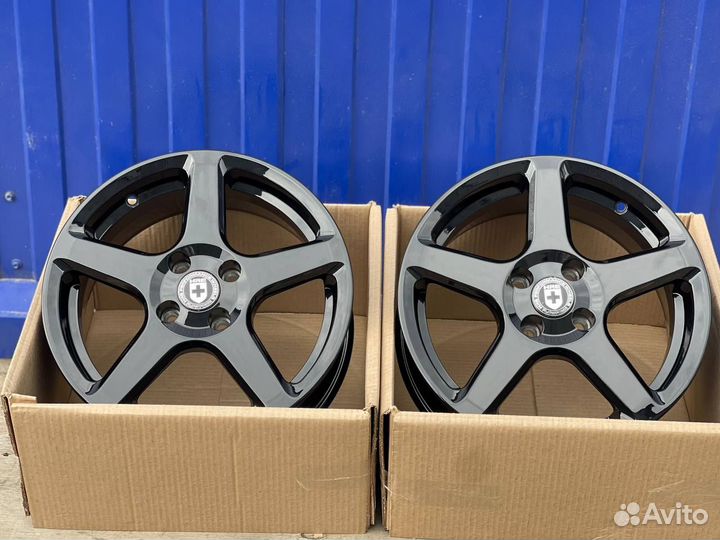 Диски r15 4x100 HRE 305M черные